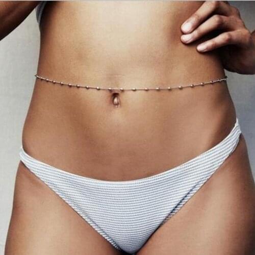 Sexy Chain Waist Body Jewelry Accessory Simple Fashion Belly Belt Gold Color Necklace for Women Waistband 2021 New Trendy Party