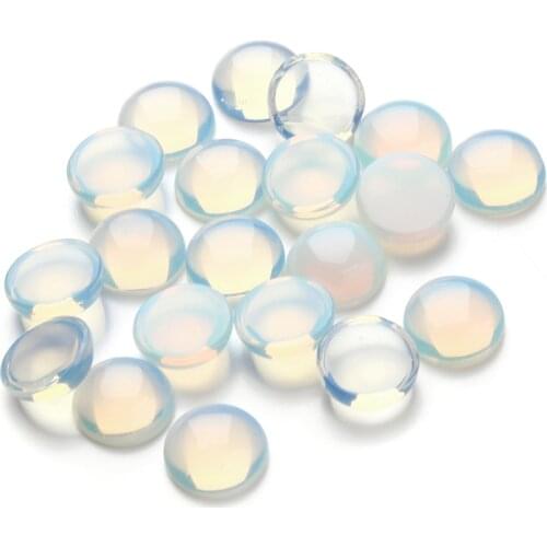 20Pcs/Pack Fashion Opal Cabochons Natural Semi-precious Cabochons Size 4-18mm DIY Beads For Making Rings Wholesale Lots Bulk