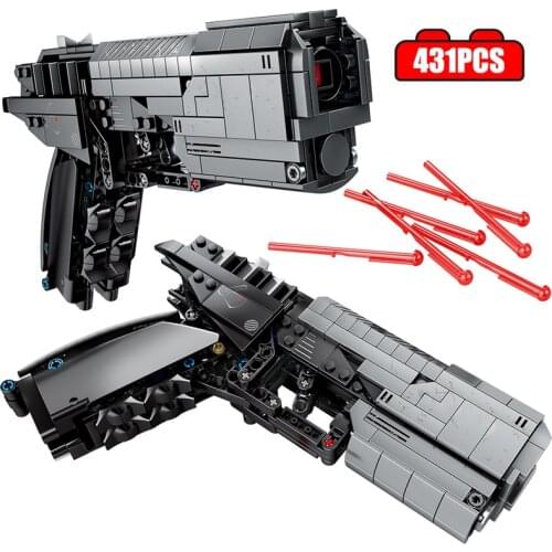 431pcs City Police Pistol Gun Building Blocks Military Signal Gun Assembly Bricks sets Toys for Children boys