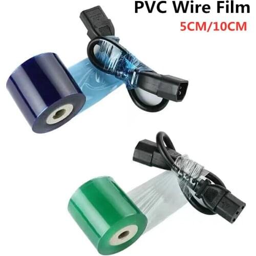 5CM/10CM PVC wire wrap film transparent packaging industry self adhesive packaging film, fruit and vegetable grafted film