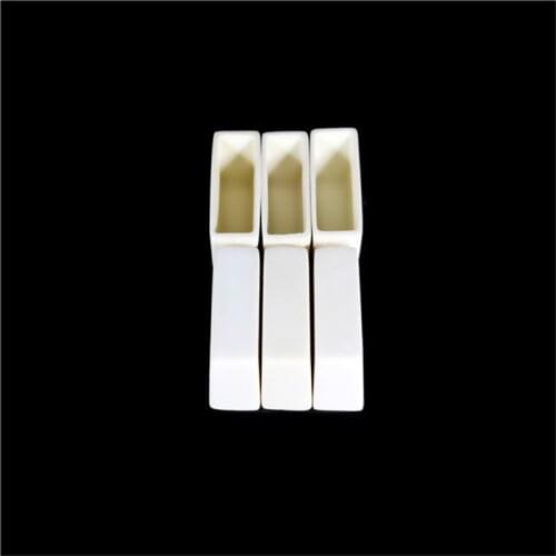 99.3% alumina crucible / 120*80*40 / Rectangular corundum crucible / Al2O3 ceramic crucible / Sintered crucible