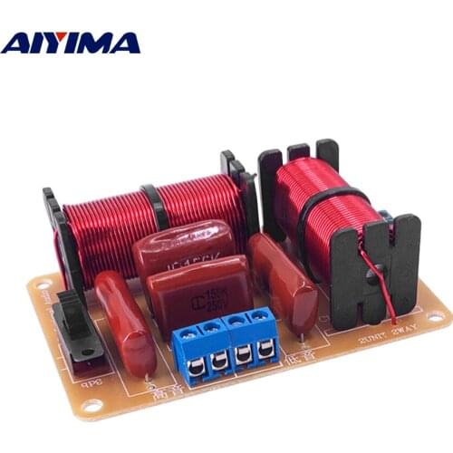 AIYIMA 100W 2 Way Audio Speaker Frequency Divider Treable Bass Loudspeaker Crossover Filters DIY Hifi Stereo Home Theater