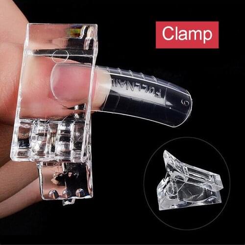 Nail Clip Acrylic Nail Plastic Fake Finger Polish Extension Tips Quick Building Mold UV Gel LED Manicure Art Builder Tool PP