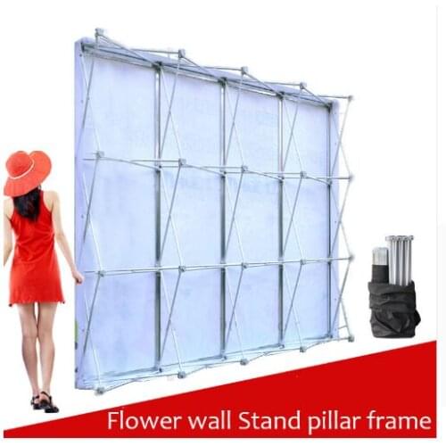 Aluminum Flower Wall Folding Stand Frame for Wedding Backdrops Straight Banner Exhibition Display Stand Trade Advertising Show