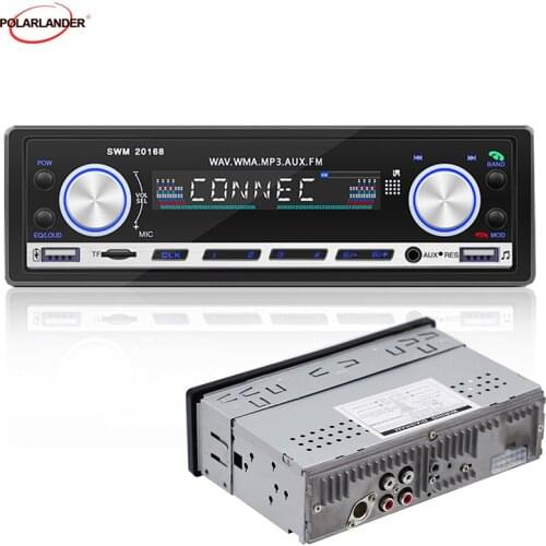 Car Radio 1 Din Support TF Card AUX FM MP3 Player Dual Systems Bluetooth Mobile Phone Charging Hands-free Call 2 USB 20168 Model