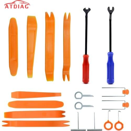 12pcs Car Clips Auto Accessories Radio Panel Door Clip Trim Dash 4pcs/set Panel Removal Trim Tools for Removal Installer