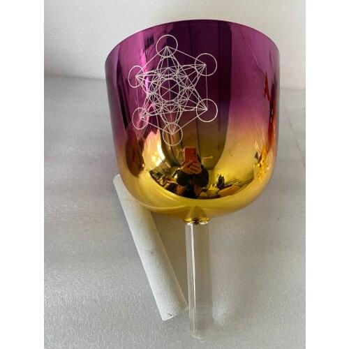 3rd octave G note throat chakra perfect pitch 432HZ Mixed color handle bowl for sound healing