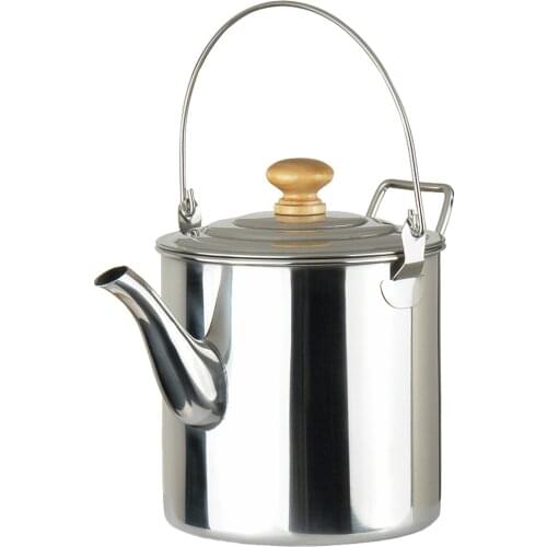 Out-D Water Kettle Pot Stainless Steel Kettle Coffee Pot 2000ml Camping Pot Outdoor Tea Kettle Coffee Pot