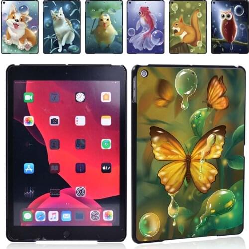 Animal Series Cute Pattern Case for Apple IPad 8 2020 8th Generation 10.2 InchTablet Plastic Durable Drop Resistance Case+Stylus