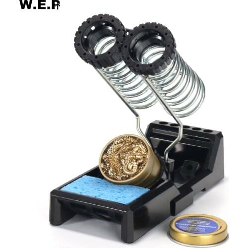 WEP X-3 Multifunction Soldering Iron Holder With Welding Metal Cleaning Ball And Cleaning Sponge