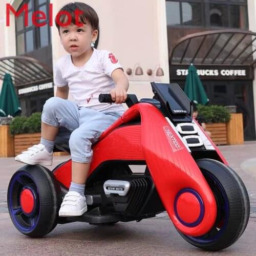 Childrens Electric Car Motorcycle Tricycle Stroller Battery Childrens Toy Double Drive Oversized Portable