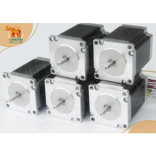 Germany Ship & Fast Ship to Germany)WANTAI 5 PCS NEMA23 STEPPER MOTOR 270OZ-IN,3A 2 Phases,4Leads CNC Foam Mill Cut 57BYGH627