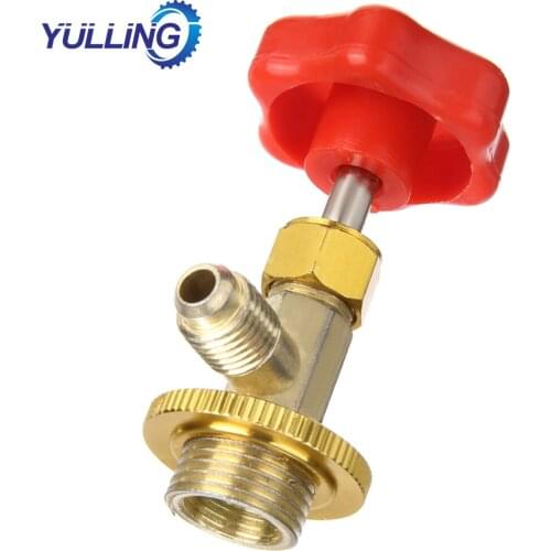 R134a M14 / 1/4" Leak-proof Switch for Car Air Conditioning Refrigerant Open 1PC SAE Auto AC Can Tap Valve Bottle Opener