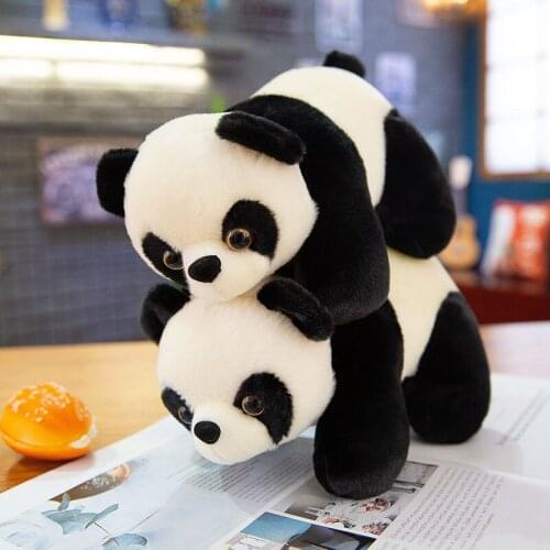 Simulation Panda Short Plush Toys Stuffed Animal Cute Panda Doll Soft Plush Pillow Children Toy Gifts 23cm