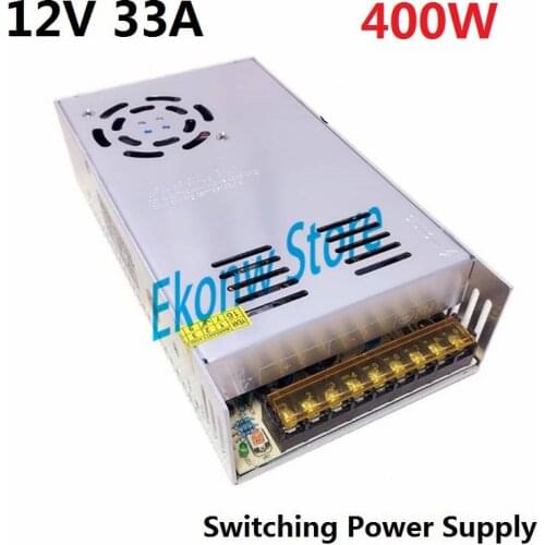 400W 12V 33A Switching Power Supply Factory Outlet SMPS Driver AC110-220V DC12V Transformer for LED Strip Light Module Display