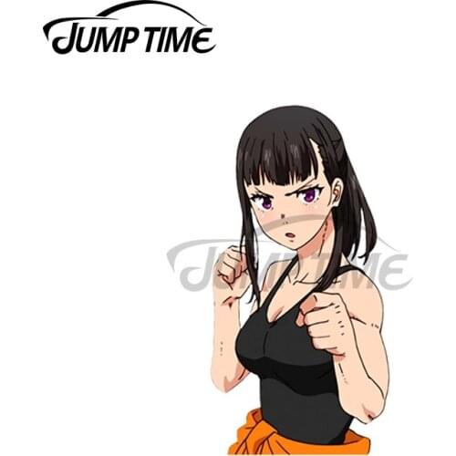 JumpTime 13 x 3.5cm For MAKI OZE FIRE FORCE Waterproof Decoration Car Stickers Cartoon Motorcycle VAN Windows Decal