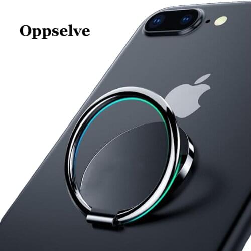 Oppselve 360 Degree Metal Finger Ring Holder Phone Mobile Phone Ring Stand Holder For iPhone 11 Pro Xs Xr X 8 7 Samsung S10 9 8