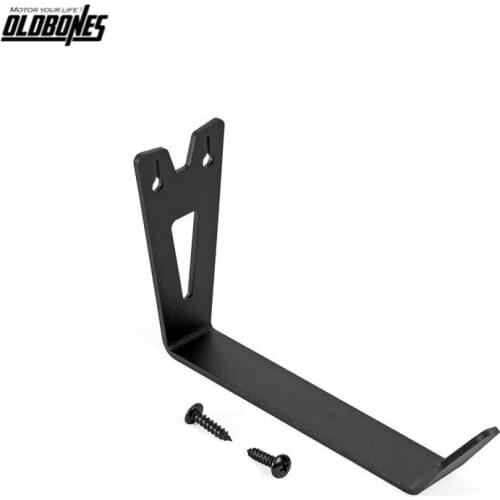 New Universal Wall Mount Motorcycle Helmet Holder Hook Jacket Bags Rack With Bolts Powder Coated Easy To Install