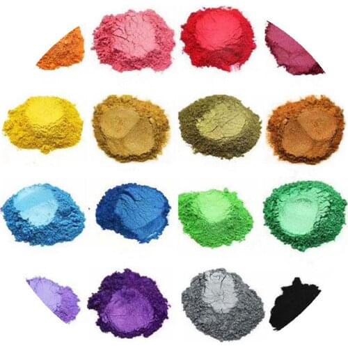 Skin Pearlescent Powder Cosmetic Dust Dye Soap Pigment Pearl Powder Pigment for Eye shadow Nail Polish Mica Glitter Wholesale