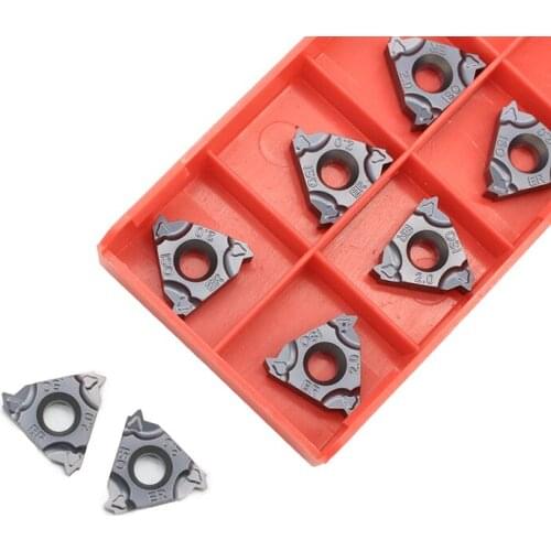 10pcs Carbide Inserts 16ERM 2.0 ISO IC908 Plate CNC Threaded Blade Lathe Cutter Tool Turning Tools