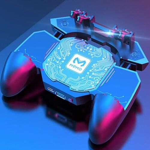 Memo Six Fingers Cooler Handle Semiconductor Cooling Fan Holder Phone Radiator Gamepad Controller Games Accessories For PUBG