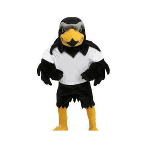 Professional custom-made Deluxe Plush Falcon Mascot Costume Adult Size Eagle Mascotte Mascota Carnival Party Cosply Costum