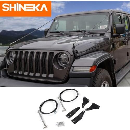 SHINEKA Protective Frames For Jeep Wrnagler JL Accessories 2018 Obstacle Eliminate Rope Protector Deflect Hanging Branches Brush