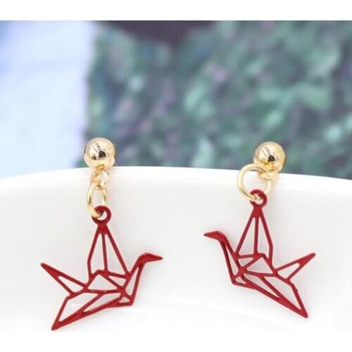 DIY Paper Crane Silicone Mould Crafts Polymer Jewelry Necklace Earring Keychain Making Tool Epoxy Resin Mold