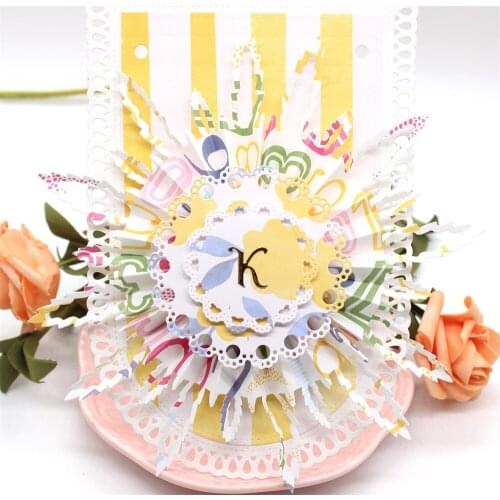 YPP CRAFT Blessed You Bunting Banner Metal Cutting Dies Stencils for DIY Scrapbooking Decorative Embossing DIY Paper Cards