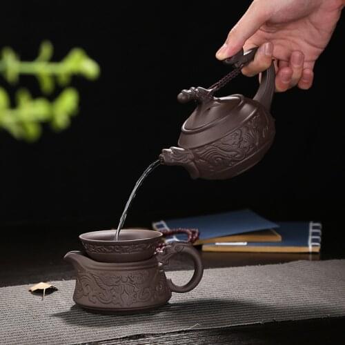Factory direct purple sand Kung Fu tea set gift box set of tea teapot gift wholesale