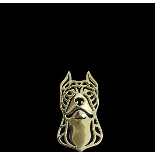 Women and Men Lapel Pin Pit Bull Terrier Brooch Trendy