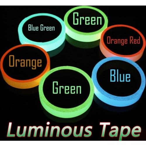 1m Colorful Luminous Tape Night Fluorescent Glowing Warning Sticker Car Motorcycle Bike Stage Decoration Decals