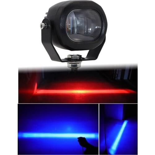 1Pc 10V - 80V Red Blue LED Forklift Light Safety Lamp Crane Truck Vehicle Signal Warning Lights 12V 48V 64V 10W Warehouse Lamp