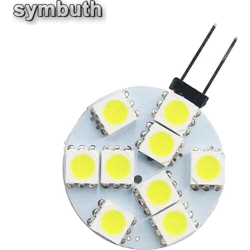 2PCS/Lot on DC 12V Input 5050 SMD LED Chips Bulb 1.8W G4 Socket 9 Warm Cold White Lamp 3000K 6500K