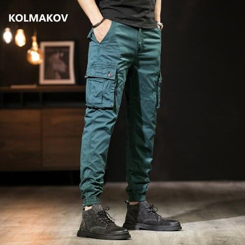 2020 Spring trousers Mens high quality Military Cargo Pants casual Men Baggy Breathable Male Trousers Army Pockets Casual Pants