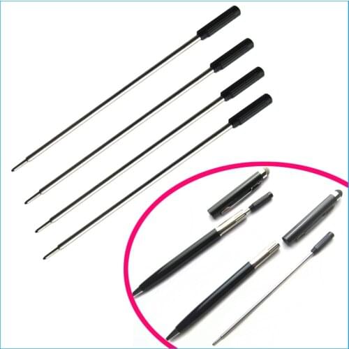 500 pcs/lot Rotating Metal Pen Refill Special Ballpoint Pen Refill Rod Cartridge Core Ink Recharge Black Blue Ink 11.6cm