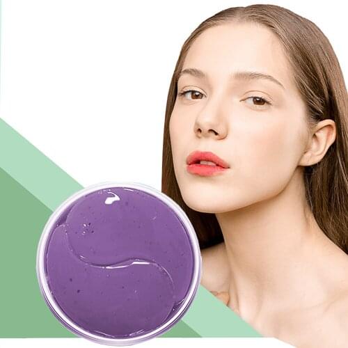 Lavender Moisturizing Gel Eye Mask Fades Dark Circles Remove Eye Bags Reduce Fine Lines Eye Patches 60Pcs Face Skin Care