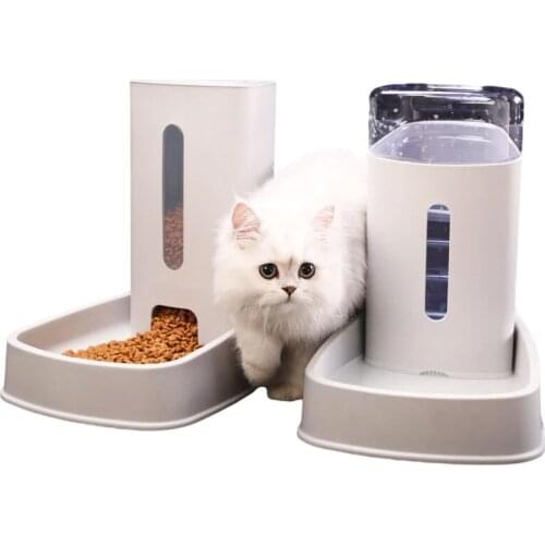 Cat Bowl Dog Water Feeder Bowl Cat Kitten Drinking Fountain Food Dish Pet Bowl Goods For Cat Bowl Feeding And Drinking