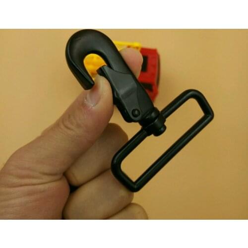Free Shipping 2" For 50mm Webbing 5pcs Metal Black Heavy Duty Swivel Clips Snap Hook Trigger Style For Pet Leashes Bag Straps
