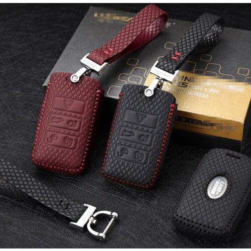 Car key cover for LAND ROVER Range Rover Velar 2018 discover 5 2018 Case Remote Keys Shell leather key Free shipping