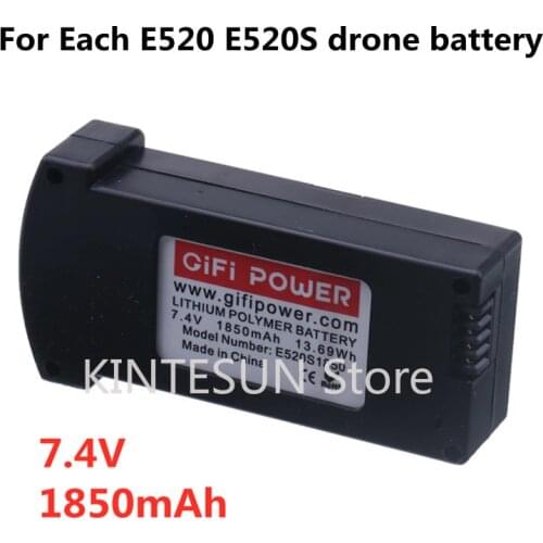 For Eachine E520 E520S drone high-capacity lithium battery 7.4V 1850mAh about 6 minutes longer than the original flight time