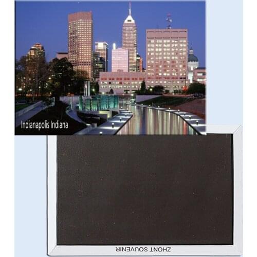 Indianapolis, Indiana, Magnetic refrigerator stickers, tourist souvenirs, small gifts 24784