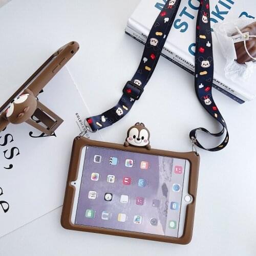 Skin for IPad 10.2" Case 2019 Kids Cartoon Silicon Tablet Protective Shell Stand Cover for IPad 7th Gen A2198 A2200 Funda+pen