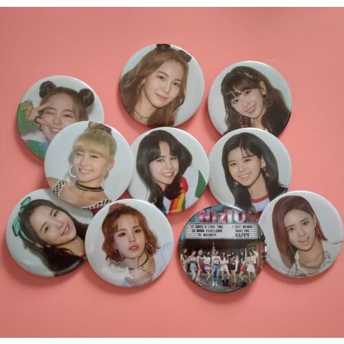 KPOP Ayaka Mako Maya Rima Mayuka Miihi Rio Nina Riku Niziu Collective Nizi Project Badge Badge WithU Brooch Make You Happy New