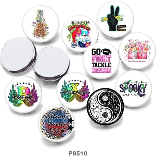 Pattern 12mm/18mm/20mm/25mm/30mm Round Glass Cabochon Flat Back Making Findings P8510