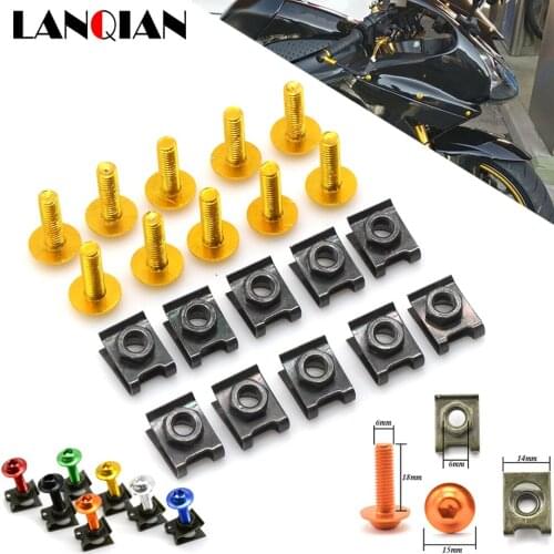 Motorcycle Fairing Screws Fastener Clips Body Spring Nut Bolts Kit For Moto Guzzi V7 Classic V7 RaceR V7 Stone Special Bobber