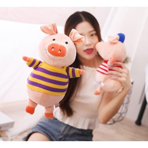 1pc 30cm Soft Kawaii Love Pig Plush Pillow Stuffed Cute Animal Cushion Hand Warmer Chinese Zodiac Pig Toy Doll Birthday Gift Kid