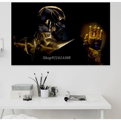 Wall Decor Pictures for Living Kids Home Decor Wall Art Canvas Painting Posters and Prints Marvel Movie Anime Thanos Superhero