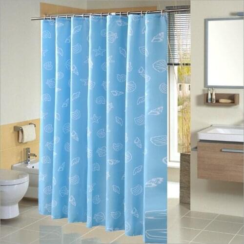 New Mediterranepolyester shower curtain thick waterproof and mildew environmentally friendly bathroom shower curtain