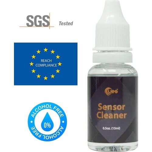 UES Camera Cleaner Solution Alcohol Free CCD CMOS Cleaning Fluid 15ml for DSLR Sensor Clean
